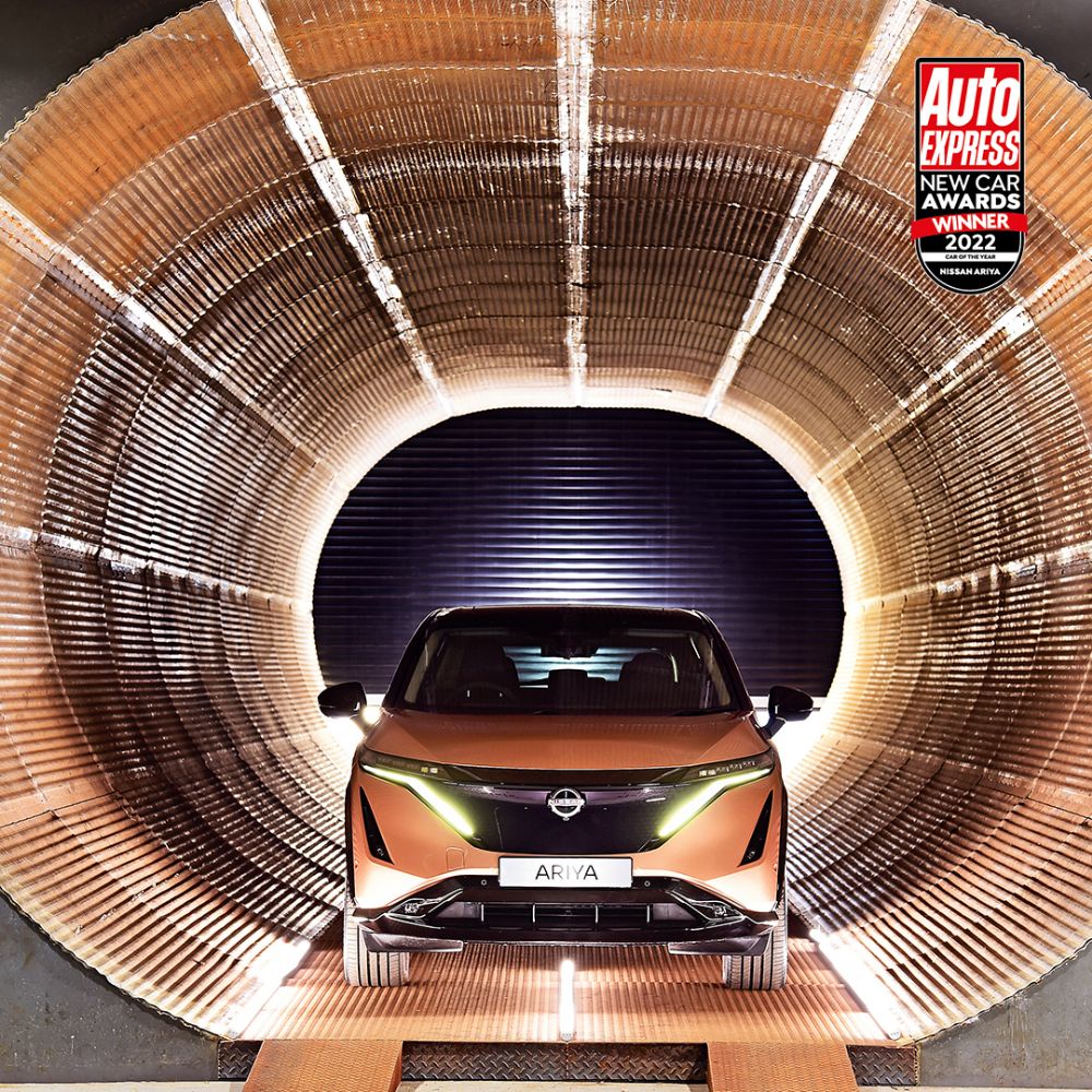 The 100% electric Nissan ARIYA has won the Auto Express Car of the Year Award for 2022!